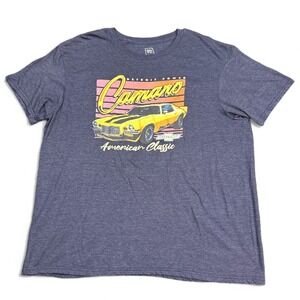 Official Camaro Retro‎ T Shirt Mens Size XL Blue Gray Vintage Style Tee